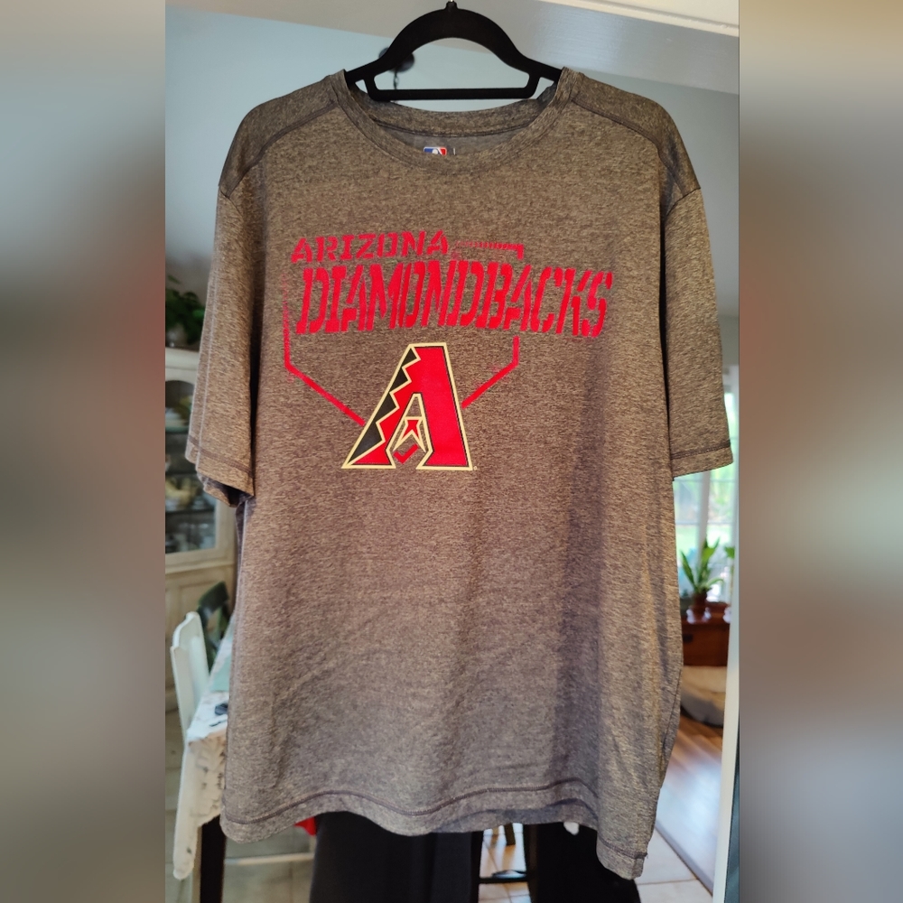 MLB Genuine Merchandise Arizona Diamondbacks TX Cool Shirt Grey Men's Size XL